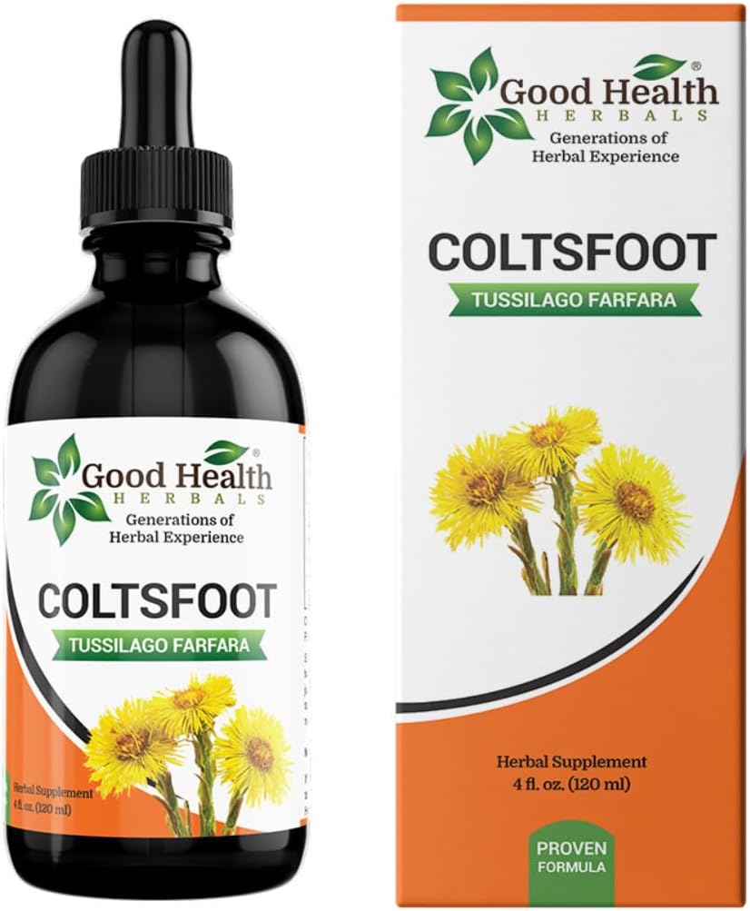Coltsfoot Herbal Extract (4 oz.) Understøtter dit immunsystem mod åndedrætssygdomme.