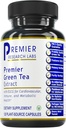 Premier Research Labs Premier Green Tea Extract - Green Tea Capsules, Green Tea Extract Pills, Green Tea Supplement med ECGC, Camellia Sinensis, Pure, Vegansk Friendly - 120 Vegetariske Kapsler