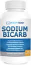 Natriumbicarbonat 650 Mg tabletter - Forsinket frigivelse til normal Nyrefunktion - Bagning Soda tabletter, Natriumpiller, Bicarbonato De Sodio para Tomar, Bicarbonat af Soda - 30 kapsler