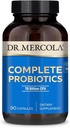 Dr. Mercola Complete Probiotika - 90 Tjenester - Daily Probiotic Supplement - 70 Millioner CFU - Acid & Bile resistent - fremmer fordøjelsessygdomme og støtter immunsystemet