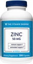 Vitamin Shoppe Zink 50 MG per servering (200 kapsler)
