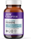 Nyt kapitel Probiotisk All- Flora - 60 ct (2 måneders forsyning) for avanceret fordøjelse & komplet Gut sundhed med Prebiotika + Postbiotika, Klinisk Studerede Strops, 100% Vegan, Non- GMO, Hylde Stable