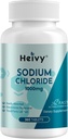 Heyvy Natriumchlorid Tablets 1000mg - Pure Salt Tablets, 365 Tablets, Natriumchlorid, Non- GMO - Elektrolyte Balance og Hydration Support, Electrolytes Replenisher Hydration Drink