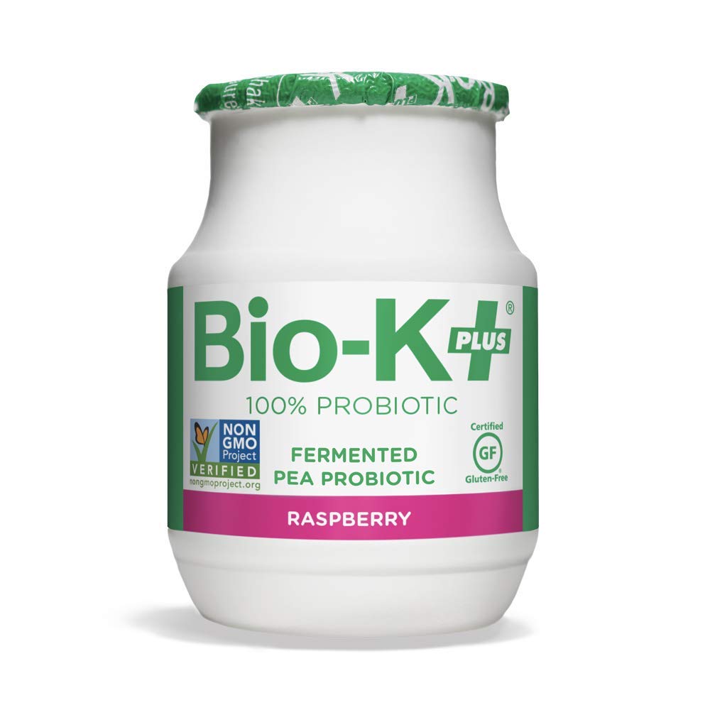 Bio- K Plus Organic Raspberry Fermented Pea Probiotic 6 Pack, 3,5 Fz