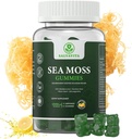 Sea Moss Gummies - Kraftfuld 1500mg Servering Budd124; Infunderes med Bladderwrack, Burdock Root, Black Seed & Ashwagandha Budd124; Organic Sea Moss 124; Lemon Flavor - 60 Gummies