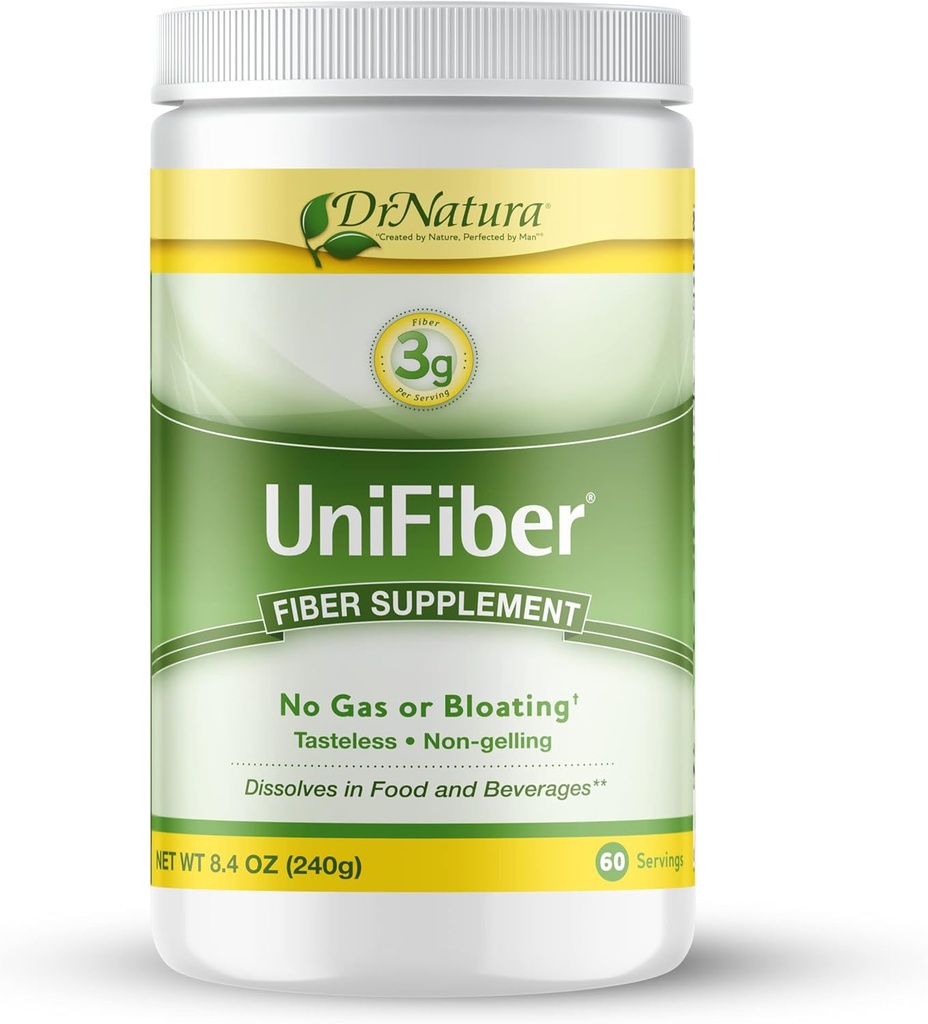 Naturas Naturas Unifiber Natural Fiber Supplement, 8,4 oz (pakke med 2)