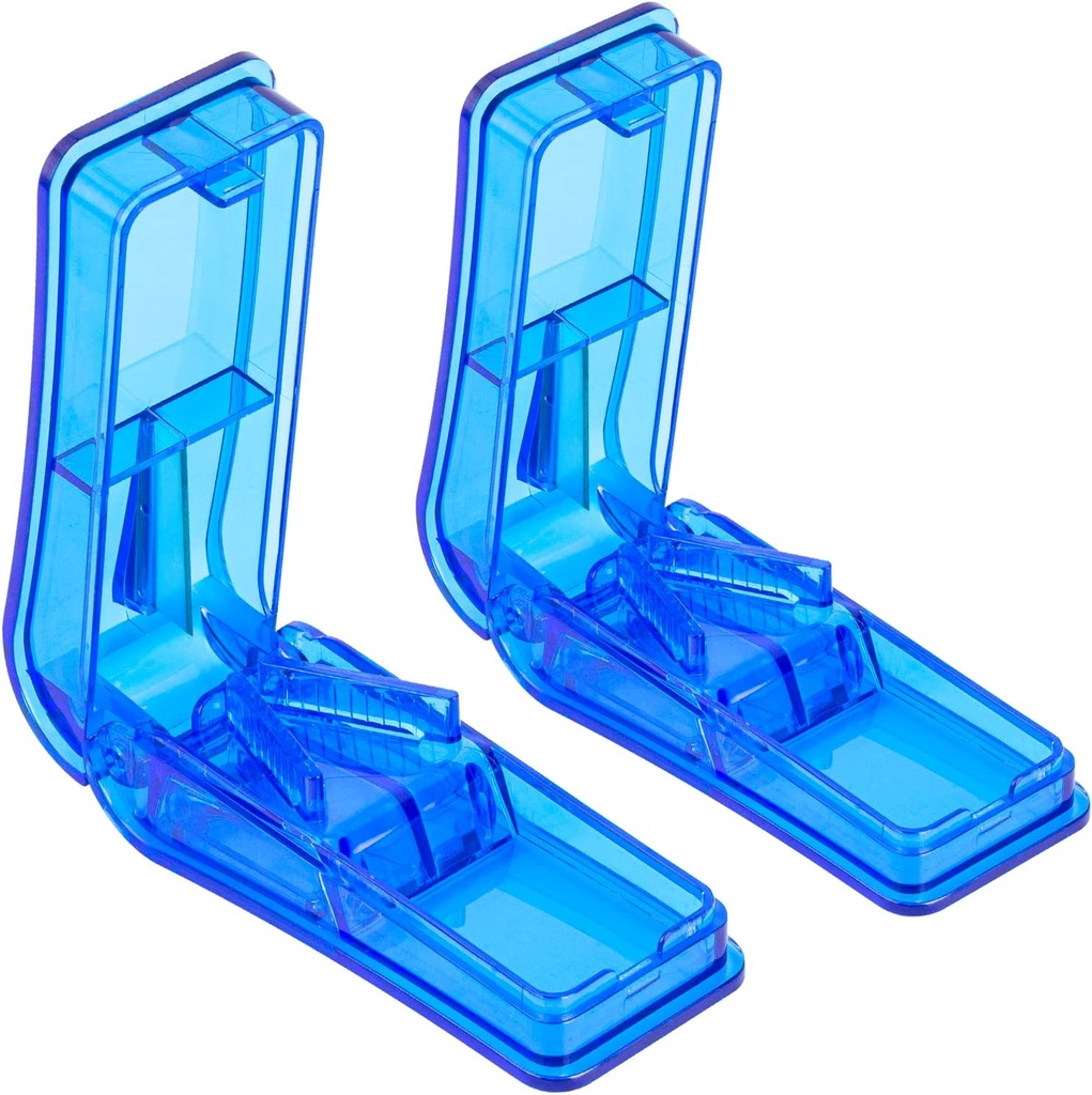 2PCS Pill Cutter, Professional Pill Splitter til skæring små piller eller store piller i halve
