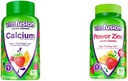 Vitafusion Calcium Gummy Vitaminer til Knoglestøtte, 100 Grev & Power Zink Gummy Vitaminer til immunforsvar, 90 Greve