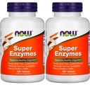Now Foods Super enzymer, 180 tabletter (180 tabletter X 2)