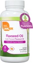 Zahler Organic Flaxseed Oil - 1000 mg Softgels - Organic Omega 3 ALA Supplement - Kosher Non- GMO Gluten Free Vegetarian-Friendly Flaxseed (90 Greve)