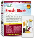 Fresh Start Complete Daily Vitamin Pack Buddy 124; Energy Booster & Stress Support Buddy 124; Vitamin A, B, C, D, E, B12, Mineraler, Aminosyrer, Omega- 3- 6- 9, Panax Ginseng, Super Greens (30 Pakets)