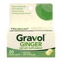 Gravol Ginger Tablets for Upset Mave og Kvalme, 20 kt