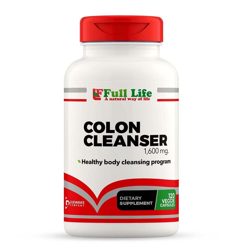 Full Life Colon Cleanser - Urtetilskud med Cascara Sagrada og Senna Leaf - 120 Veggie Kapsler
