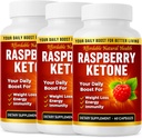 Raspberry ketonkapsler, All- Natural Formel, Kan støtte aktiv sund livsstil, 1000 mg tillæg, 180 kapsler, 6 måneder Supply, Vegan, Ikke GMO