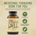 The Immune Pill 90 Capsules - Immune System Support w/Vitamin C, Elderberry Fruit, Prunella Vulgaris, Echinea & Cordyceps Mushroom Capsules - Immune System Booster/Immune Boosters for Adults & Kids