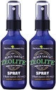 Black Earth Zeolite med Humic Fulvic Acid, Trace Minerals, for voksne og børn støtter Gut sundhed, immunforsvar, fordøjelse og eliminering og mere 1oz flydende pumpe spray supplement (2 Pack)