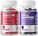 Berberine Gummies 120 Tæller + Magnesium Gummies 120 Tæller