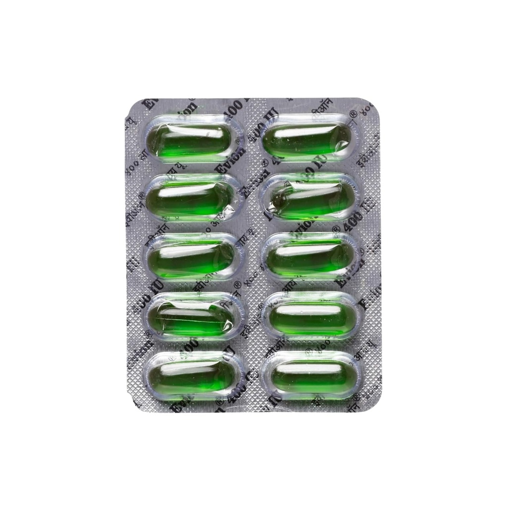 50 Egypt kapsler E-vitamin til glødende ansigt, stærkt hår, acne, negle, glødende hud 400mg
