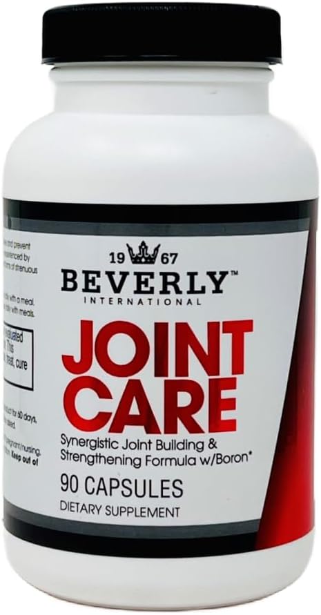 Beverly International fælles pleje, 90 kapsler. Alle over fælles støtte. 3 - Stage Building Formel med Glucosamin, Chondroitin, MSM, Hyaluronsyre. Øge mobilitet med mindre ubehag.