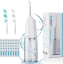 Nasal kunstvanding System Portable Cordless Nasal Rinse Machine til Sinus Allergy Relief Nasal Care - Elektrisk Neti Pot til Nasal kunstvanding - Sinus Rinse Kit med 6 dyser 40 saltpakninger