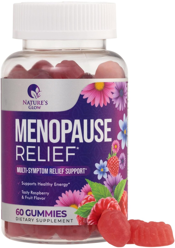 Menopause supplement til kvinder - Komplet multi-benefit menopause Relief Gummy for Mild Hot Flashs & Night Sweats, Natural Balance & Energy Support, Menopausale Vitaminer, Non- GMO - 60 Gummies