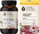 Living Alchemy Organic Woman fordøjelig din Flora Probiotic, 60 CT