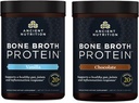 Ancient Nutrition Bone Broth Protein Powder, Vanilla, 20 Servere + Bone Broth Protein Powder, Chokolade, 20 Servere