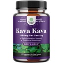 Kava Kava Root Extract Supplement 1000mg - Hurtig fungerende urtestøtte med Kavalactones til Balanced Mood - Slap af med at opspare kapsler til stress Relief & bedre søvn - 30 Serveringer