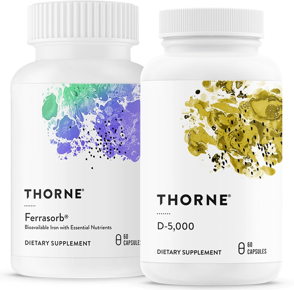 THORNE - Wellness Support - Blood Support & Vitamin D-5000 Combo - 60 Servere