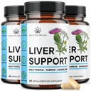 Leverrens & reparation Formel - Herbal leverstøtte tillæg med mælk Thistle Mælkebøtte rod gurkemeje, Artichoke ekstrakt for leversundhed - 180 Greve