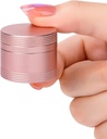 Lille pill sag Daily Pill Box - Bærbar Metal Pill Container til Pocket Purse, Enkelt vandtæt pill Holder til Vitaminer, Cod Lever Oil, Medicin, Pill Organizer Pink