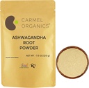 CARMEL ORGANICS Ashwagandha Root Powder 7,5 Ounce, Non GMO & Gluten Free, Natural, Withania Somnifera, No Added Preservatives, Direkte Sourced fra indiske landmænd