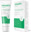 Atoskin Eksem Cream, Psoriasis & Folliculitis Southing Lotion, For Tørring, Kløe og dermatitis Irritation, Gentle Moisturizer Til voksne & Børn med Shea Butter & Sweet Almond Oil (1.01 Oz)