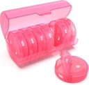 Ugentlig Pill Organizer 7 Dag 2 gange om dagen, Sukuos Stor rejse Pill Box for piller / Vitamin / Fish Oil / Kosttilskud, Daglig Medicin Organizer Box, BPA Free Pill Case, Let at rengøre