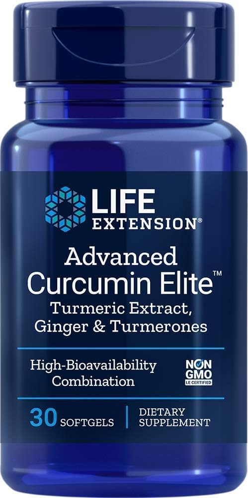 Life Extension Advanced Bio- Curcumin med Ginger & Turmerones, 30 Softgel