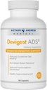 Arthur Andrew Medical - Deviguest ADS, Avanceret fordøjelsesstøtte, Relief for laktose intolerance og Casein Følelser, Vegan, Non- GMO, 180 Kapsler