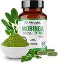 Dr. Herbalist Moringa Oleifera Extract 300mg - 60 Vegan Capsules