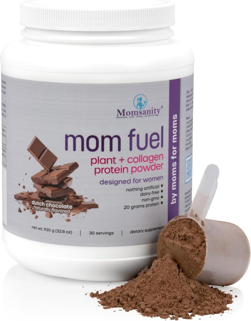 Dairy- Free Meal Erstatning Protein Powder for Women - Plant & Collagen Protein Blend - 124; 20g Protein (hollandsk chokolade)