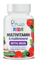 Livbare Multivitamin & Multimineral med Iron Chewables for Kids - Vegetar - Gluten Free Vegetarian - Great Tasting - Natural Flavored Pectin Chews med Vitamin A, B, C, D & E - 150 Greve