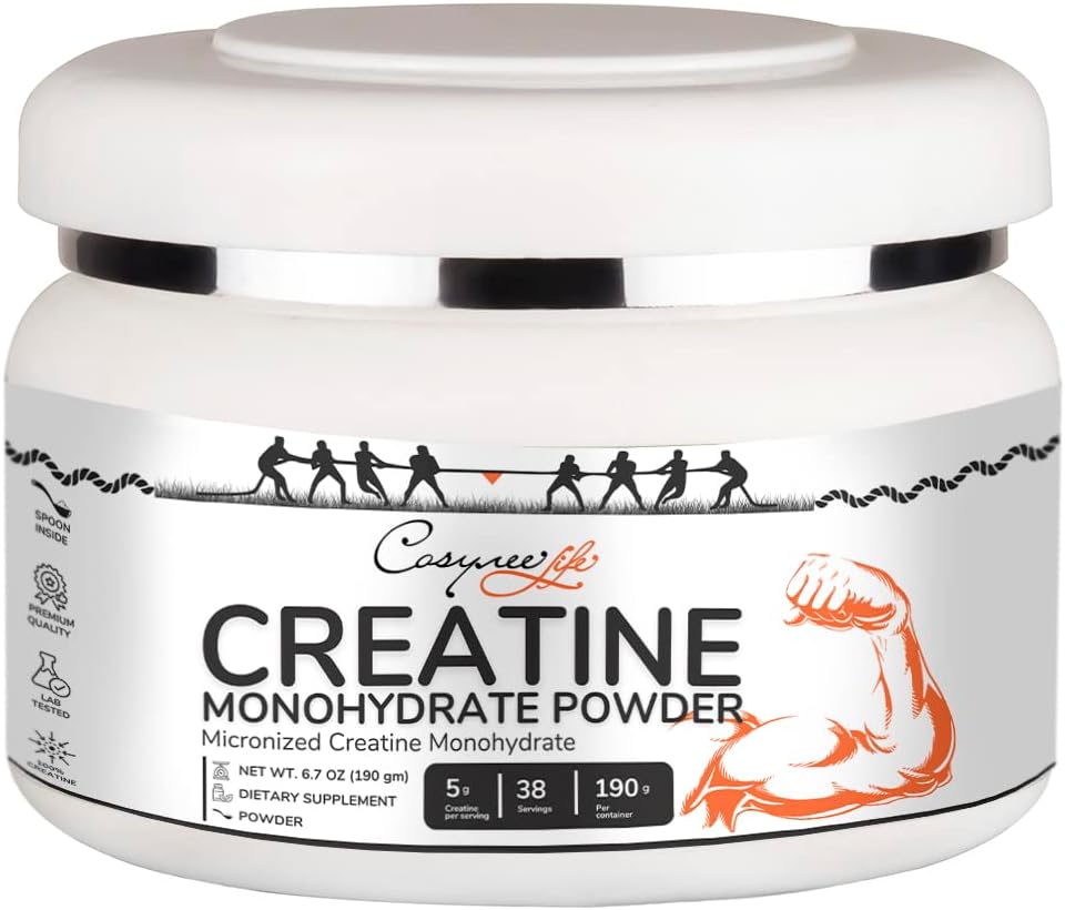 cosynee Creatin monohydrat mikroniseret pulver (6, 7oz (190g))