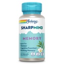 SOLARAY SharpMind Memory Formel - Hjerne Kosttilskud til hukommelse og fokus - Cognivia, Gotu Kola & Chaga Mushroom Supplement - Ginkgo Biloba Alternativ - 60-dages garanti - 30 Servere, 60 VegCaps