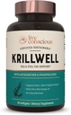 Live Bevidsthed Krillwell, Joint, og kognitiv support; Certificeret Sustainable Krill Oil 2X mere effektiv end fiskeolie - 30 dages forsyning