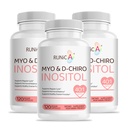 Myo- Inositol & D- Chiro Inositol supplement til kvinder - Ideel 40: 1 Ratio - Støtte kvinders Hormone Balance & Fertilitet & ovarie Sundhed - Vegansk pulver kapsler - 90-dages forsyning