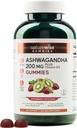 NatureWise Ashwagandha Gummies - Strawberry Kiwi - KSM- 66 med D3-vitamin - Calming Mood Support - Vegetar - Non- GMO, Gelatine og Gluten Free - 180 greve [3-måned Tilgang]