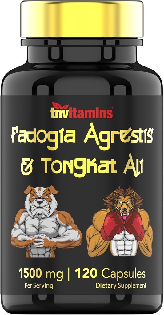 Fadogia Agrestis & Tongkat Ali Supplement: 1500mg - 120 Kapsler