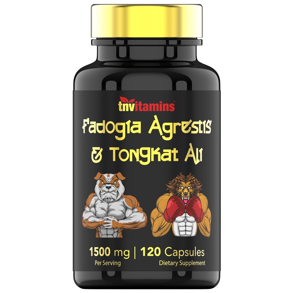 Fadogia Agrestis & Tongkat Ali Supplement: 1500mg - 120 Kapsler