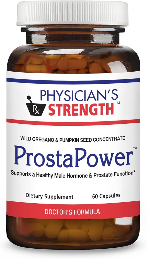 Lægens styrke ProstaPower - 60 kapsler - Understøtter en sund mand Hormone & Prostata funktion - Non- GMO - 30 Serveringer