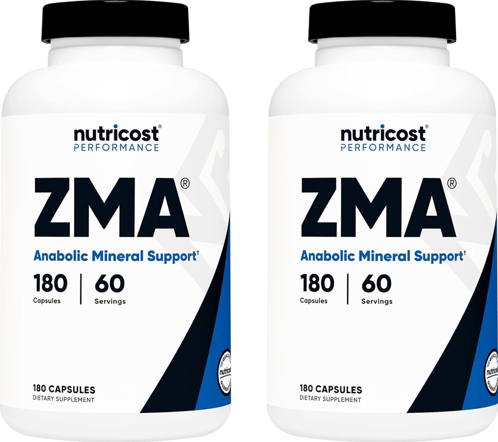 Nutricost ZMA 180 Kapsler (2 flasker)