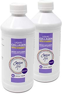 Carson Life Liquid Collagen with Vitamin C - Hair - Skin & Nail Support - Anti-Aging Supplement - Hydrolyzed Collagen Drink Made in the USA 16 Fl Oz (2 Pack)