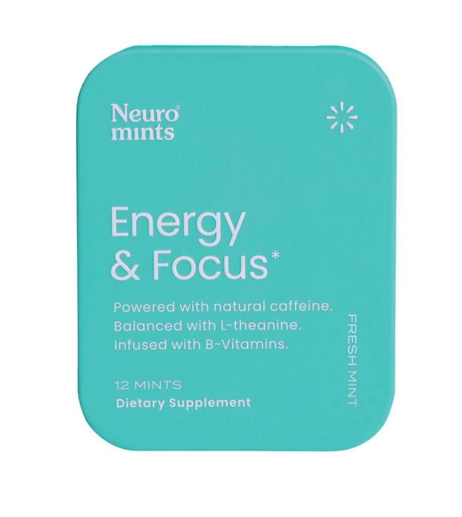 Neuro, Mints Energy Focus Mint Single, 12 Greve
